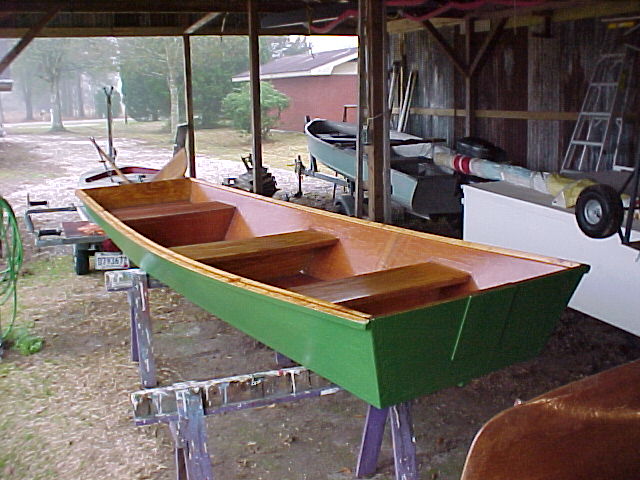 Homemade Wooden Jon Boat